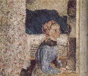 Camille Pissarro farm girl painting